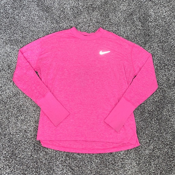 Nike Tops - Nike DriFit Running Long Sleeve in Pink